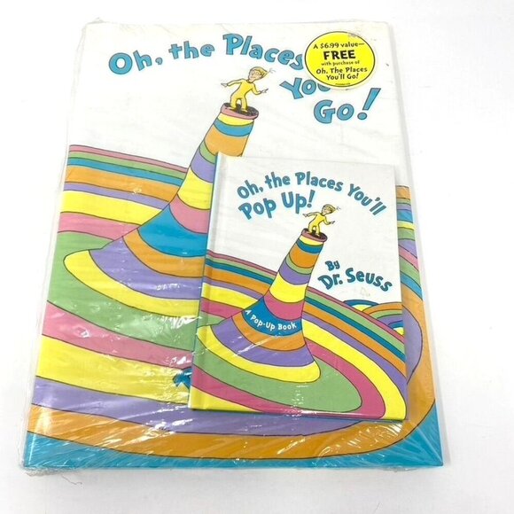 Dr. Seuss's Oh, The Places You'll Go! Book and Board Book Set Graduation Gift - Picture 1 of 5